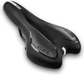 Selle de vélo pour femme et homme Selle en gel confortable DesoMax Sport - Unisexe - Design Sport - Zwart - Convient au VTT et à la course.