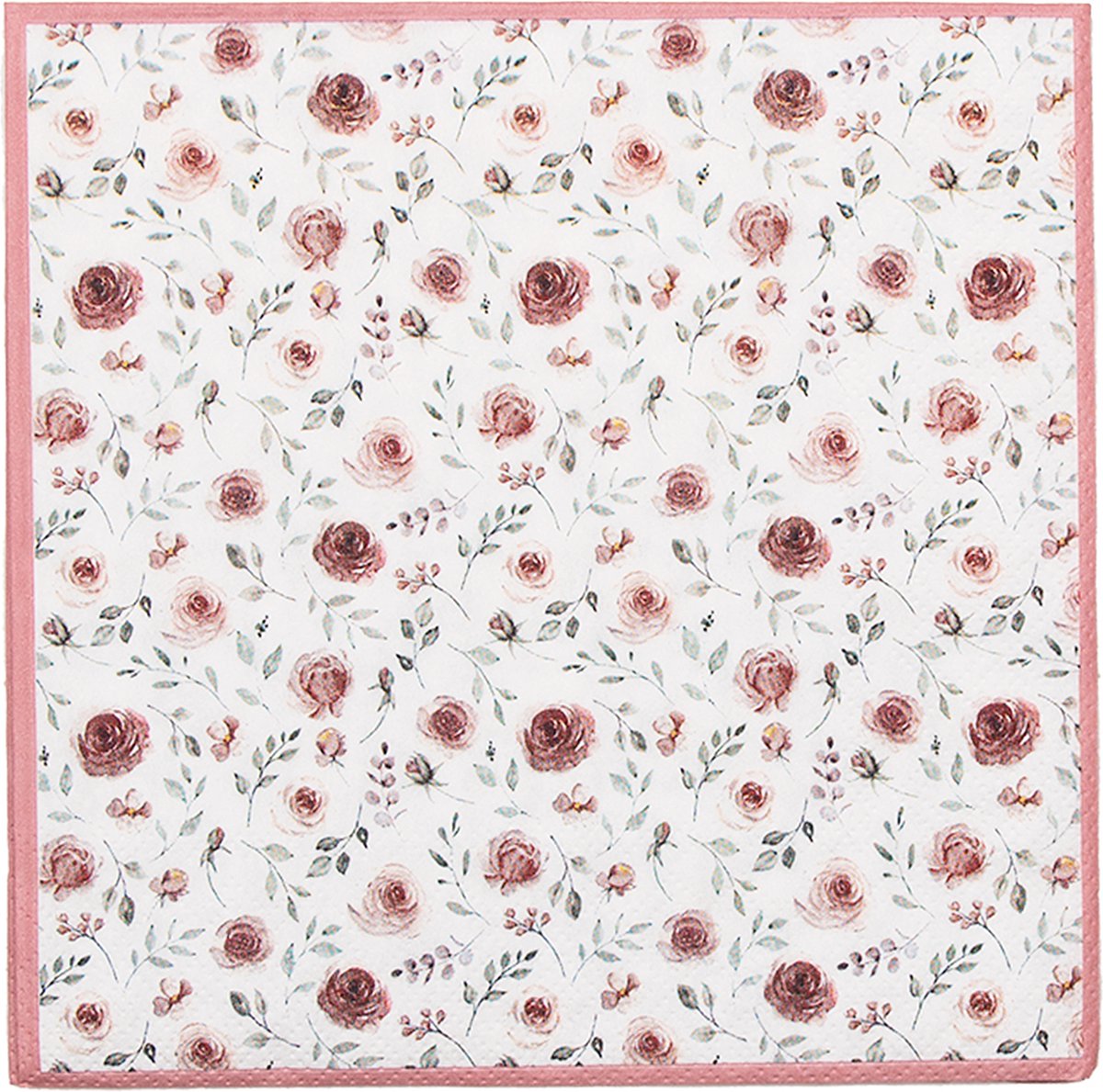 40x bruiloft/huwelijk thema love servetten 33 x 33 cm kado