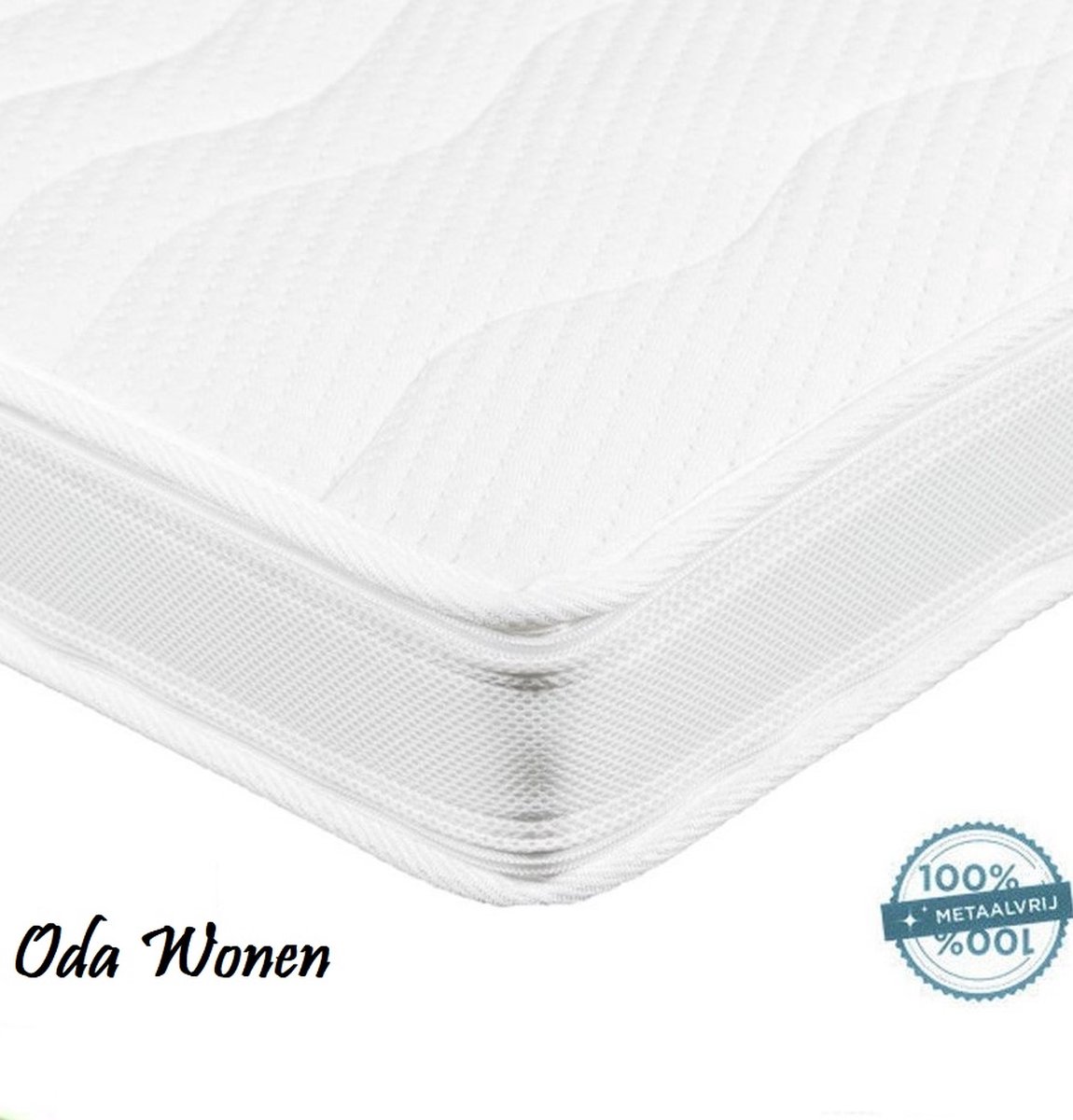 140X190X12 Topmatras-Topper - 3D-Hybride -Topdek Exclusieve Hoes - Anti Allergisch