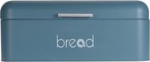 Boîte à pain - Métal - Blauw 42x22x16cm
