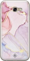 Casimoda® hoesje - Geschikt voor Samsung A5 2017 - Marmer roze paars - Backcover - Siliconen/TPU - Paars