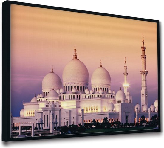 Akoestisch schilderij AcousticPro® - paneel met de Sheikh Zayed Mosque - design 184