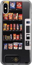Casimoda® hoesje - Geschikt voor iPhone Xs Max - Snoepautomaat - Siliconen/TPU telefoonhoesje - Backcover - Snoep - Zwart