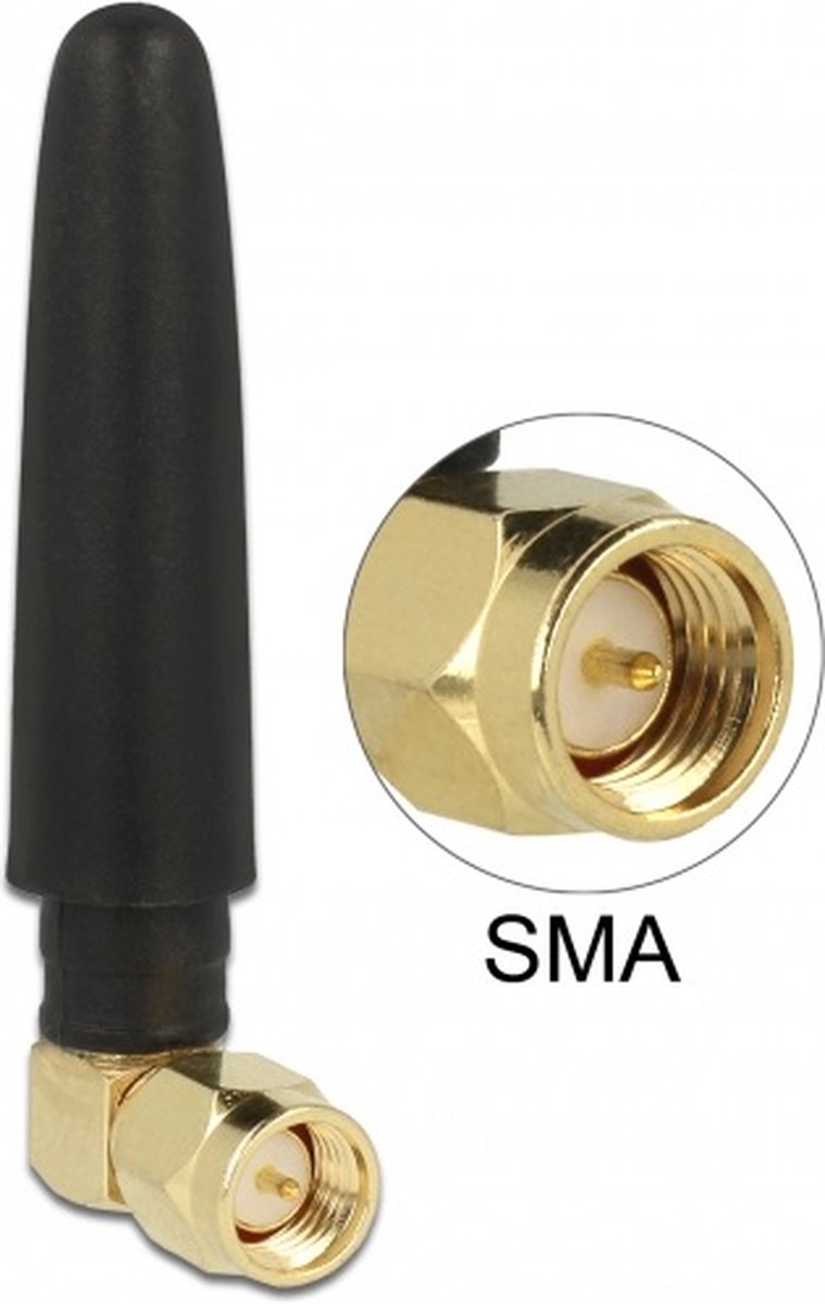 WLAN WiFi 4 2.4 GHz antenne - omnidirectioneel - SMA (m) - 2 dBi / zwart