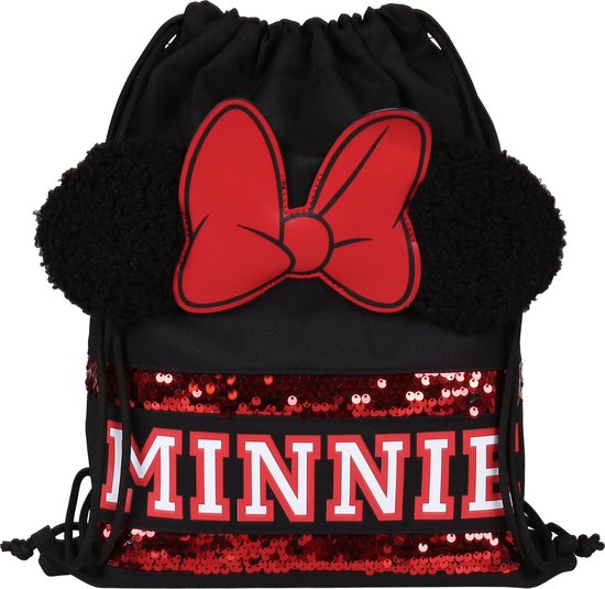 Disney Minnie Mouse Tas / Rugzak, zwart en rood 32x39 cm