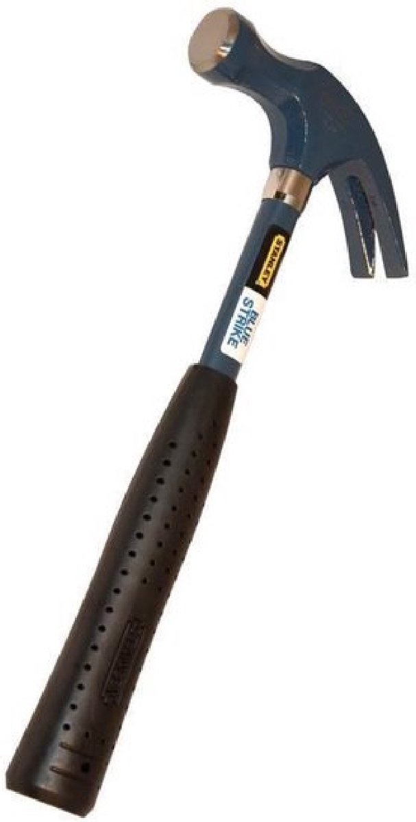 Stanley Blue Strike 0.99lb Claw Hammer - Lightweight, Forged Head, Multicolor Grip