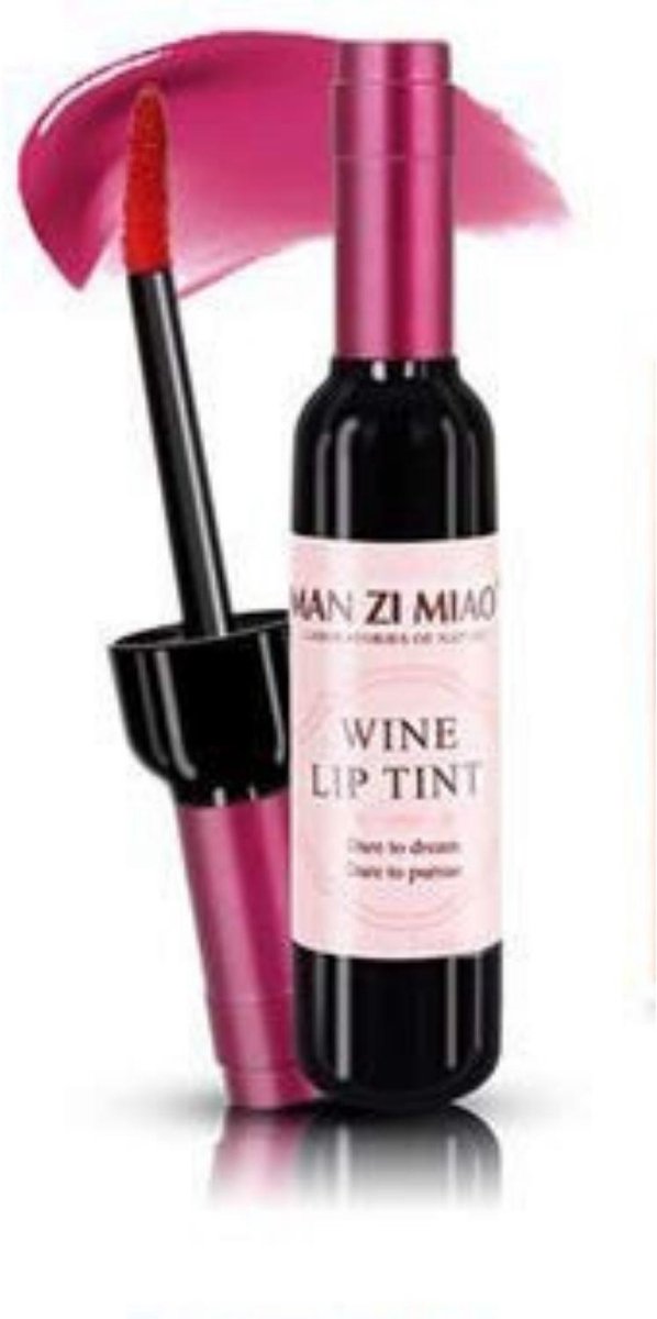MAN ZI MIAO® Lippenstift - Wijn - Wine - Wijnfles - Lipgloss - Lipstick - Make Up - Rood - Shiraz Red - Wine Lip Tint