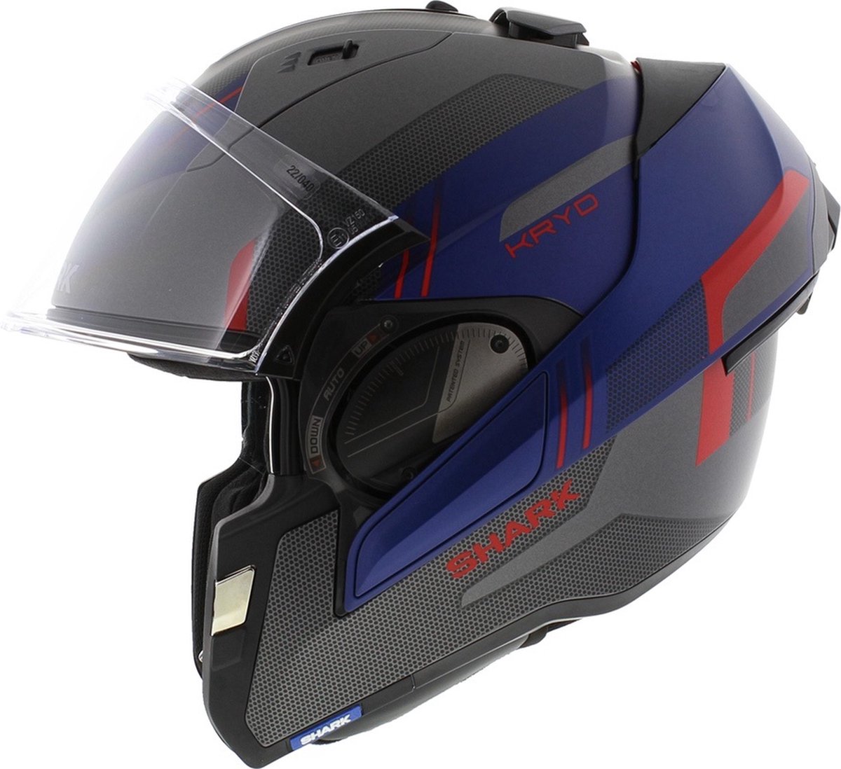 Casque Shark EVO ES System Kryd mat anthracite bleu rouge L 59-60