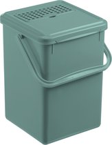 ROTHO - Poubelle | Seau à Compost avec Filtre à Charbon Bio - 8L - Vert Foncé