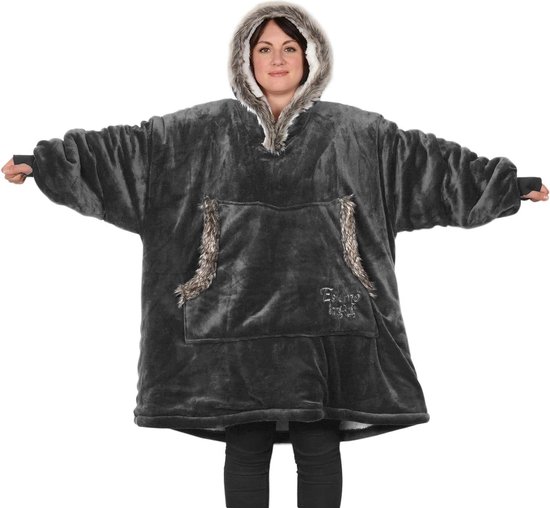 Oversized groote hoodie - Hoodie deken - Warme deken - Warme deken hoodie - Winter deken - Fleece dekentje - Hoodie Blanket
