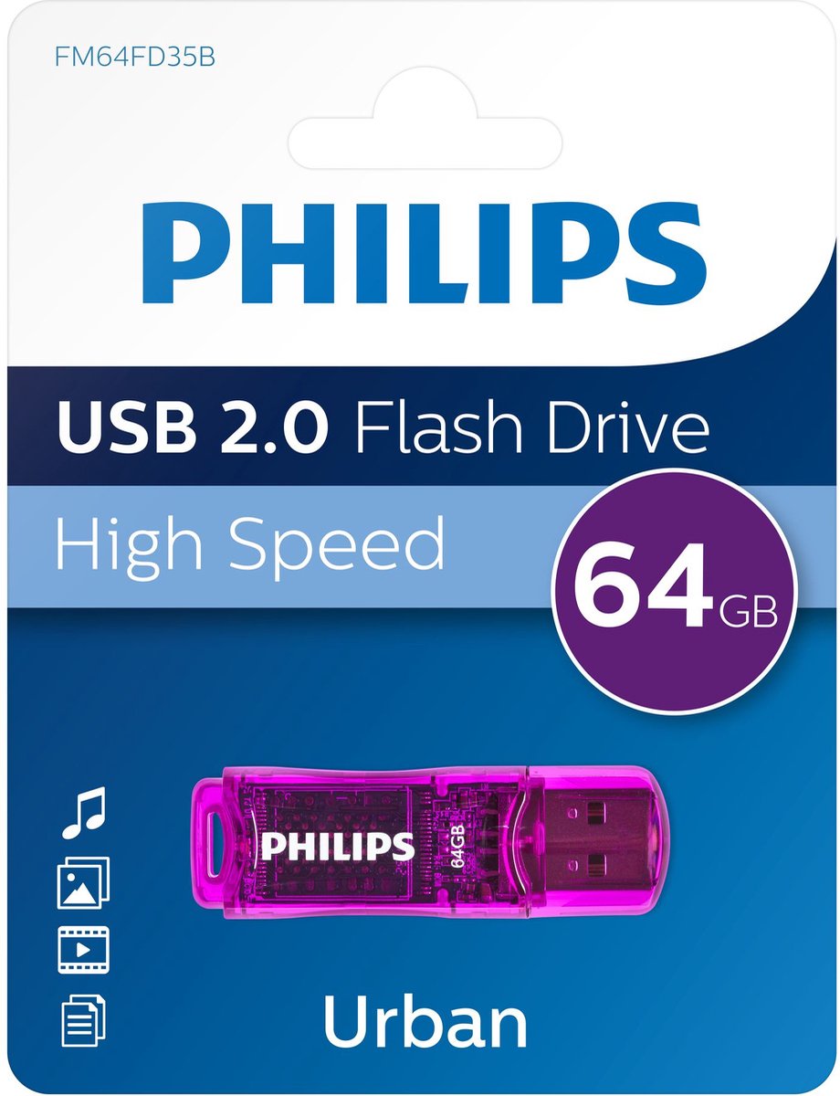 Bol.com Philips USB Flash Drive FM64FD75B USB flash drive aanbieding