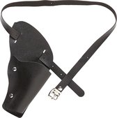 Widmann - Been Pistool Holster - Zwart - Carnavalskleding - Verkleedkleding