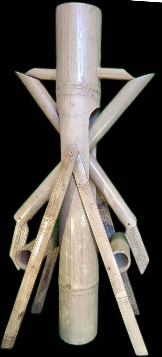 Bamboo bamboe dubbele water tuimelaar of bamboeklapper (shishio doshi).