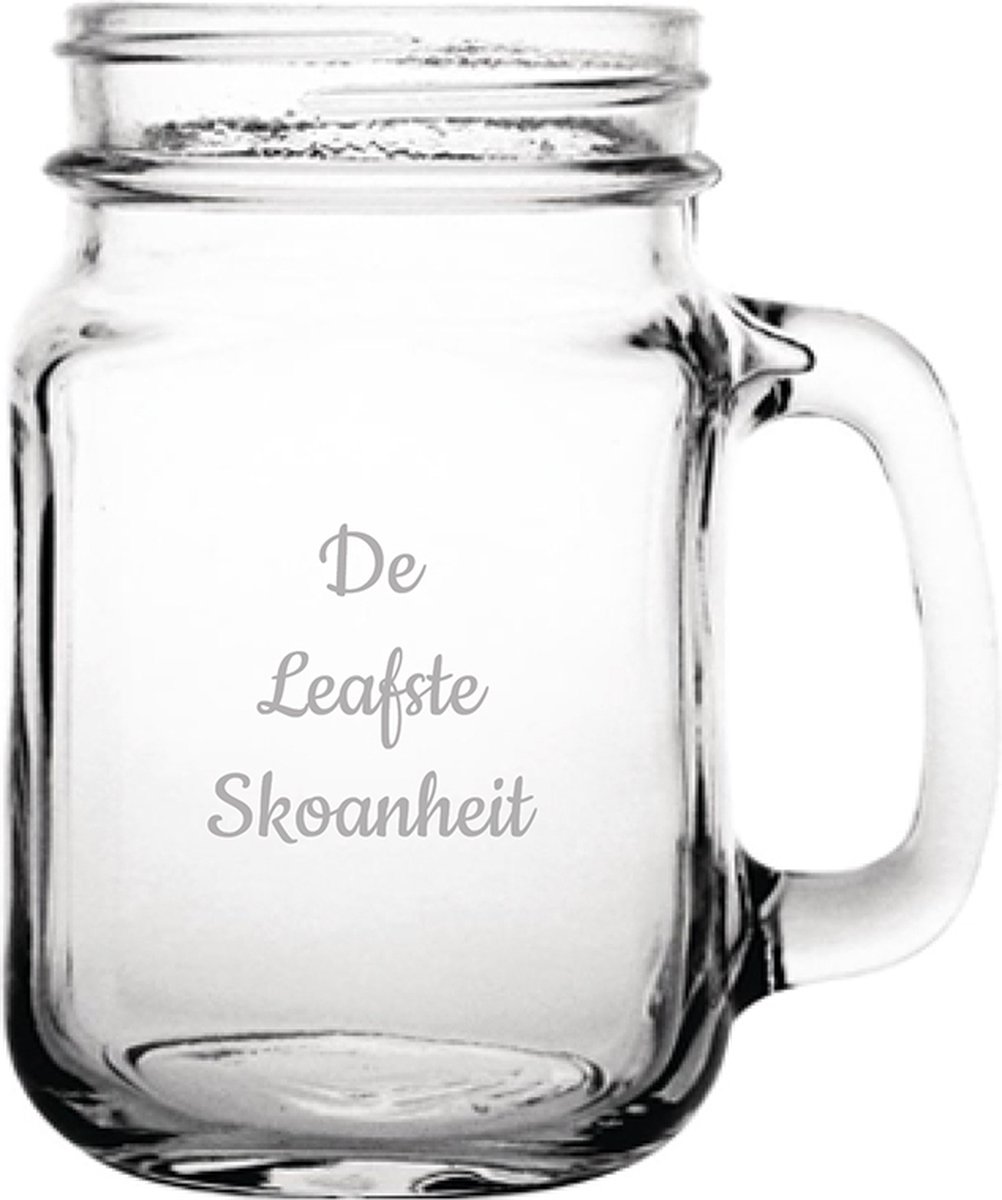 Gegraveerde Drinkglas 45cl De Leafste Skoanheit