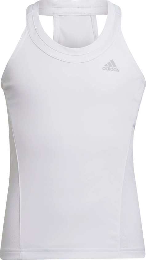 Adidas Club Tank Meisjes - sportshirts - White/Grey - Meisjes