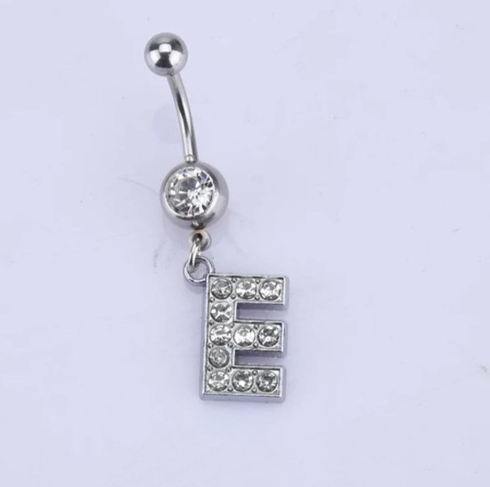 Chirurgisch Stalen Navelpiercing Zirkonia Hanger Goud – AllOver Chirurgisch Stalen Navelpiercing Zirkonia Hanger Goud – AllOver