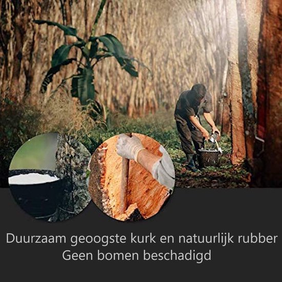 Premium Kurk Yoga Mat - Anti-slip - 100% Ecologisch - 183 x 61 x 0,5 cm