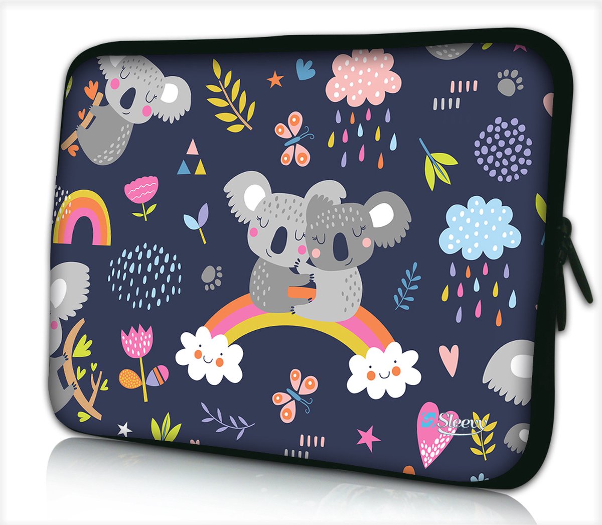 Laptophoes 14 inch koala - Sleevy - laptop sleeve - laptopcover - Alle inch-maten & keuze uit 250+ designs! Sleevy