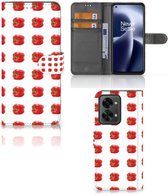 Telefoonhoesje OnePlus Nord 2T Book Case Paprika Red