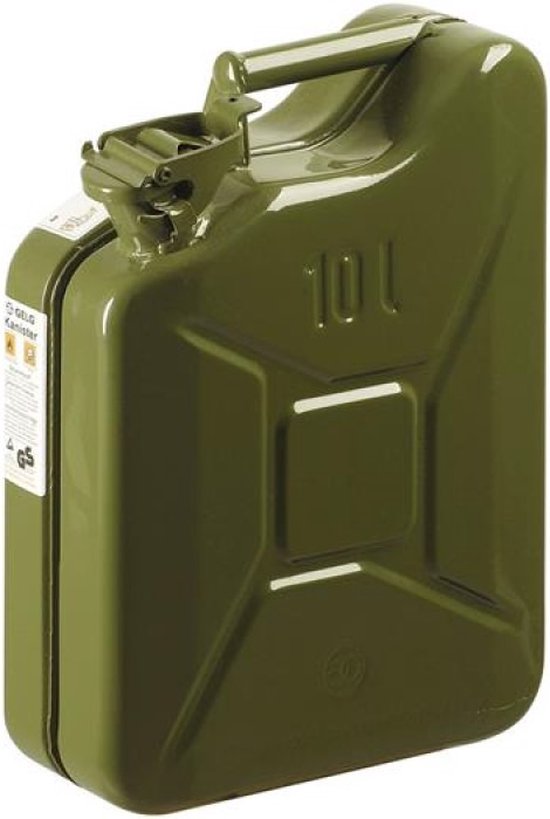 Eda Benzine Jerrycan - Metaal - 10 Liter - Groen van EDA — afbeelding 2