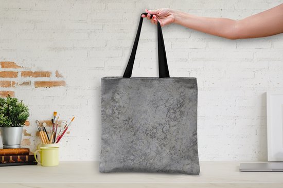 MuchoWow® Sac bandoulière - Sac de plage - Big Shopper - Sac shopping - Industriel - Béton - Motifs - 40x40 cm - Sac en coton