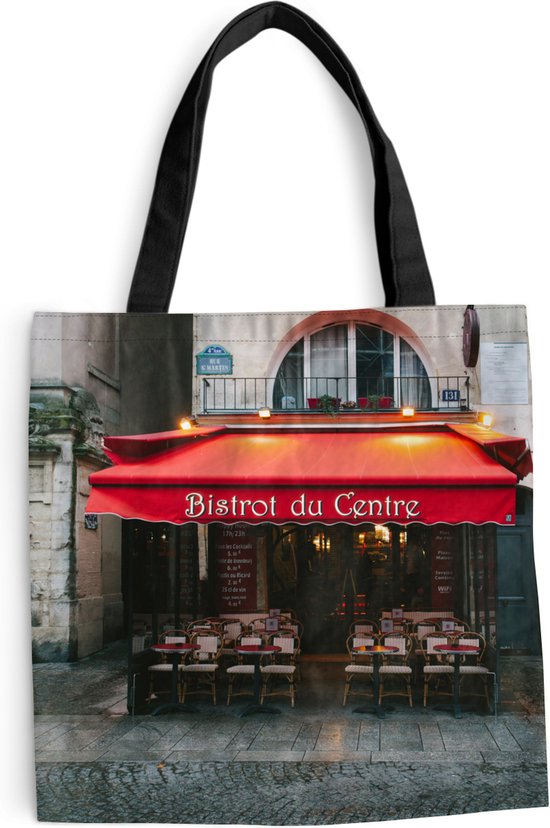 Sac Bandoulière - Sac Plage - Shopper France - Paris - Café - 45x45 cm - Sac  Coton | bol.com