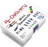 AZDelivery 16 in 1 Kit Accessoire Set met Sensoren en Modules compatibel met Arduino en Raspberry Pi Inclusief E-Book!