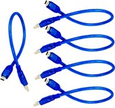 AZDelivery 5 x Blauwe mini USB-kabel compatibel met Arduino Nano V3 Inclusief E-Book!