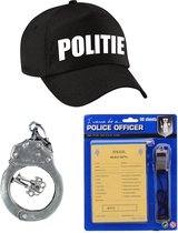 Politie verkleed set pet met accessoires voor kinderen - Verkleedkleding artikelen