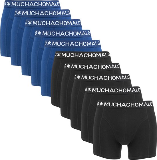 Muchachomalo 10P boxers zwart & blauw - S