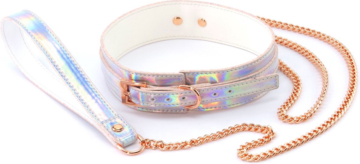 COSMO BONDAGE COLLAR & LEASH RAINBOW