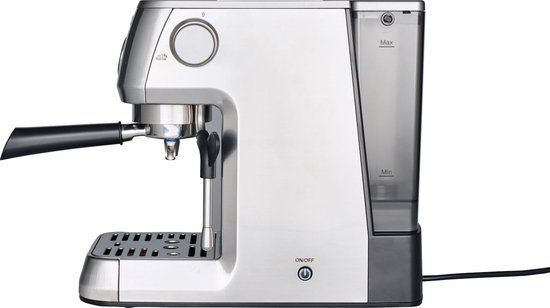 Solis Barista Perfetta Plus 1170 V2 Pistonmachine - Heerlijke Koffie Binnen 1 Minuut - Compacte en Hoogwaardige Espressomachine - Melkschuimsysteem - Zilver