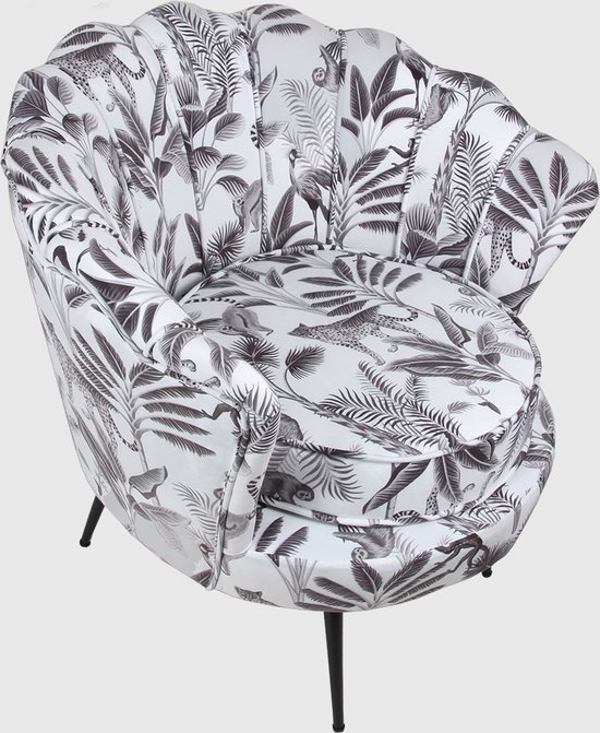 Chaise Shell Velours Africain Noir White Avec Base De Couleur Noir Fauteuil Chaise Bol Com