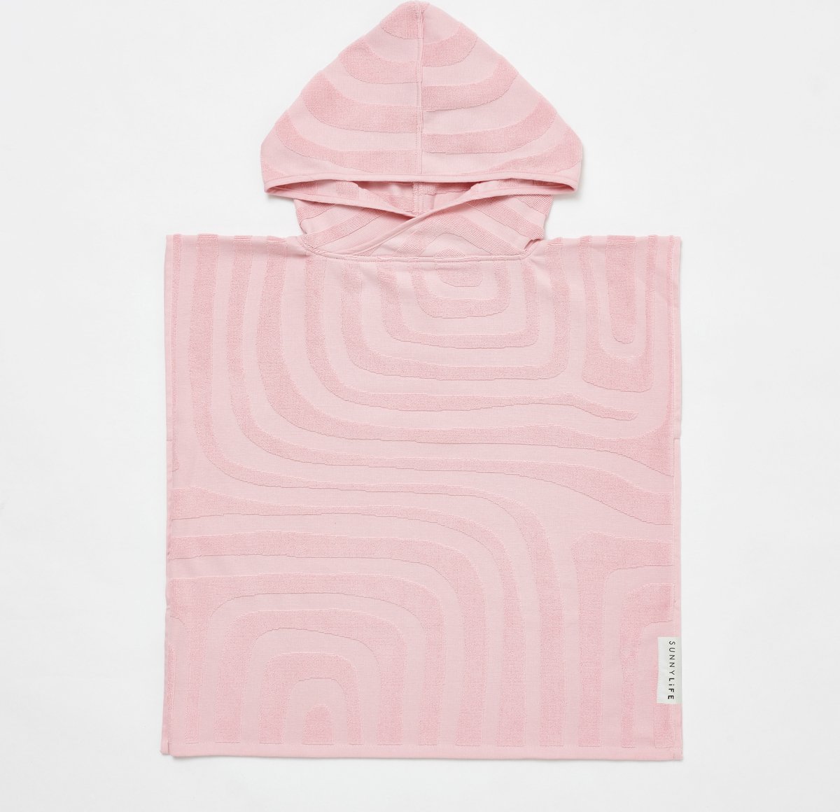 Sunnylife - Kids SwimtimeTerry Beach Hooded Towel 6-9 Surf- Ice Pink