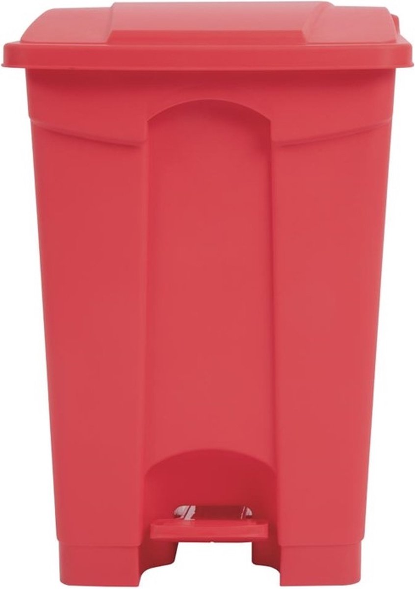 Goedkoopste Jantex afvalemmer rood 45L