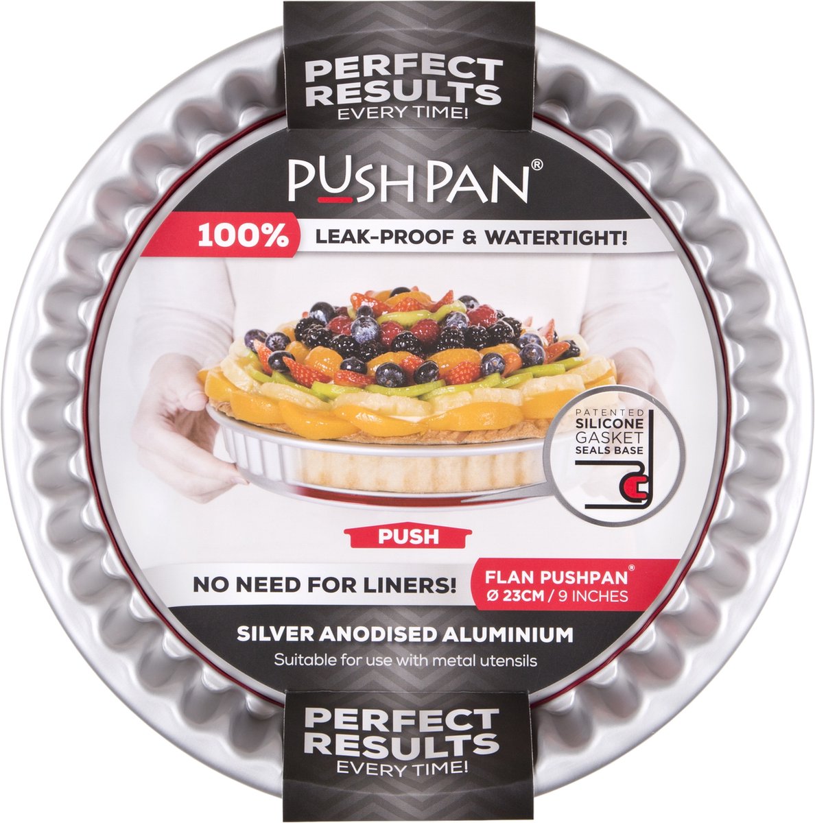 Wham PushPan Cakevorm - Aluminium - Rond - 25 cm - Wham