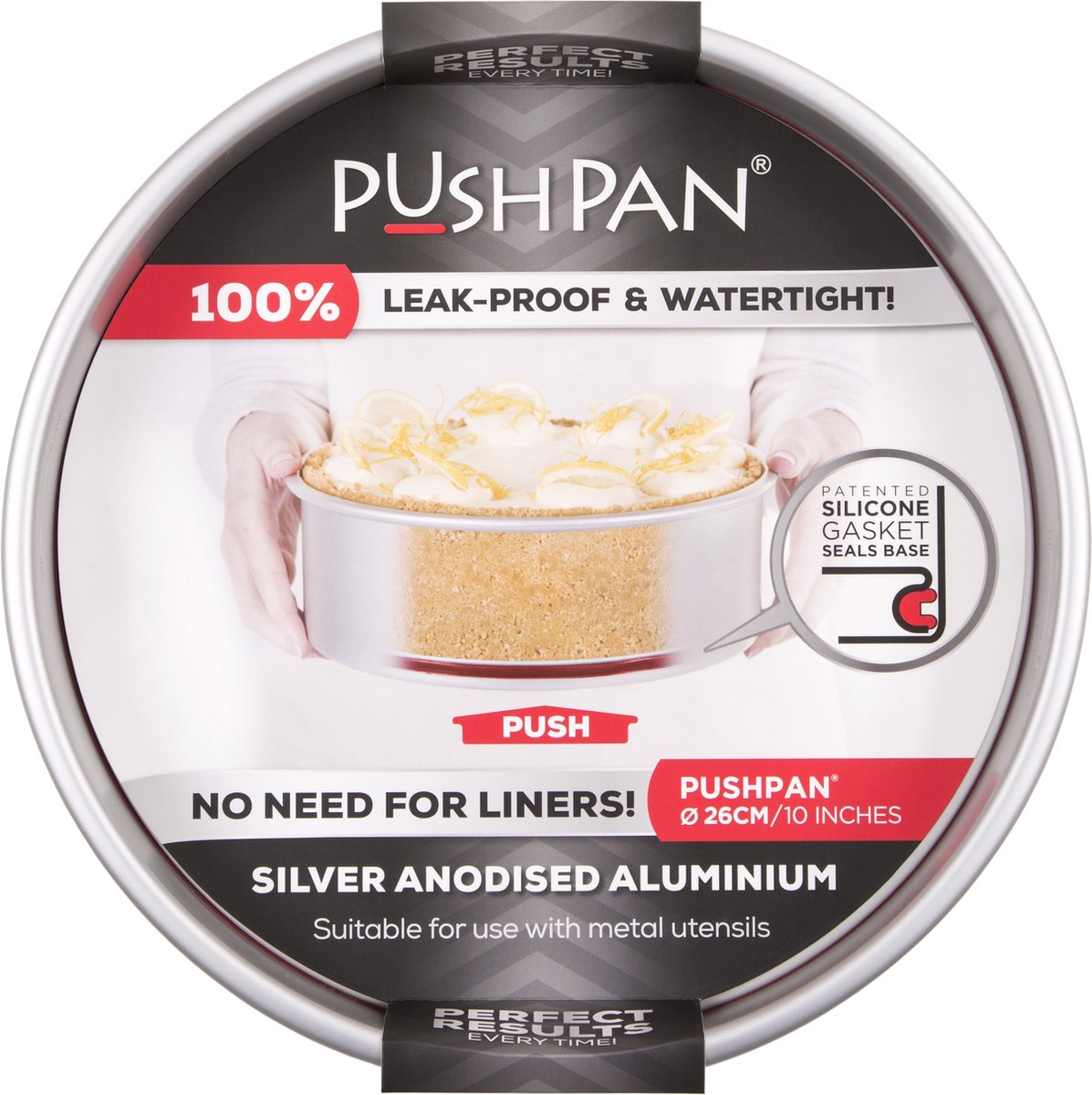 Wham PushPan Springvorm - Aluminium - Rond - Ondiep - 26 cm