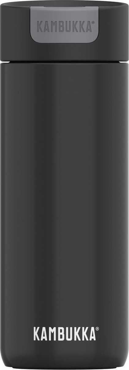 Kambukka Olympus Thermosbeker 500 ml - makkelijk reinigen - lekvrije Koffiebeker - RVS - Darkness