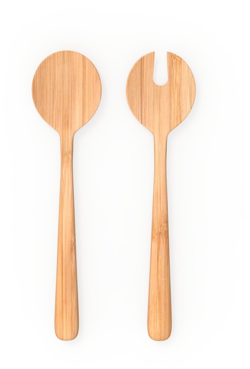 Saladebestekset, 2-delig, Bamboe, 27 cm - Pebbly