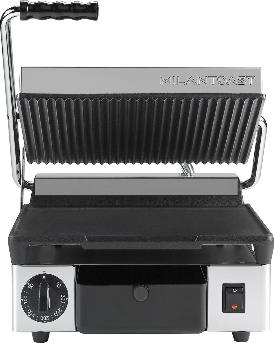 Milan Toast Contactgrill medium glad/geribd - 310x380x170mm