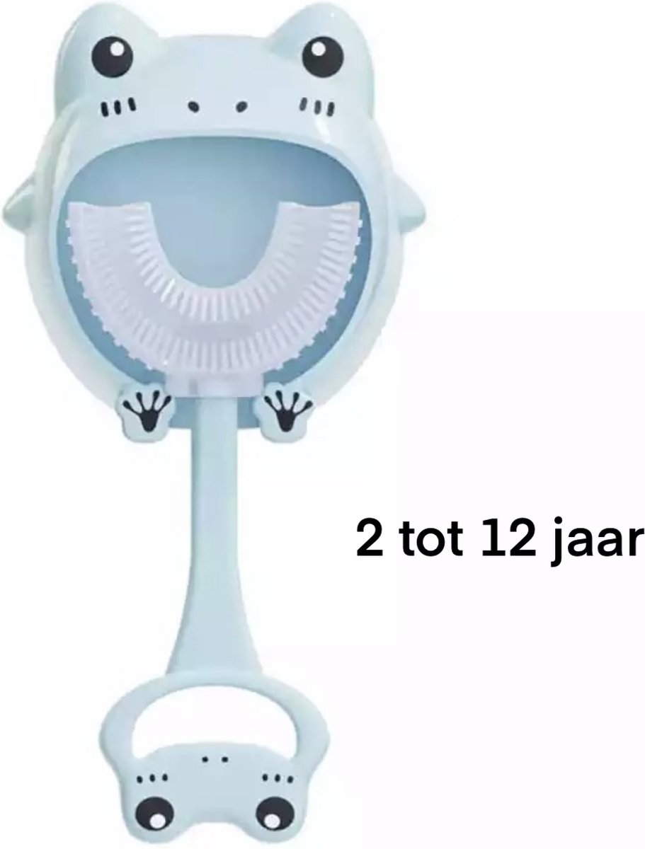 Goedkoopste KimDo - Baby Tandenborstel - Blauw - Kikker - Tandenborstel u vorm - Peuter tandenborstel - Zachte siliconen - Bijtringen - Kinderen tandenborstel - Jongen/Meisje - Tandenborstel 2 jaar