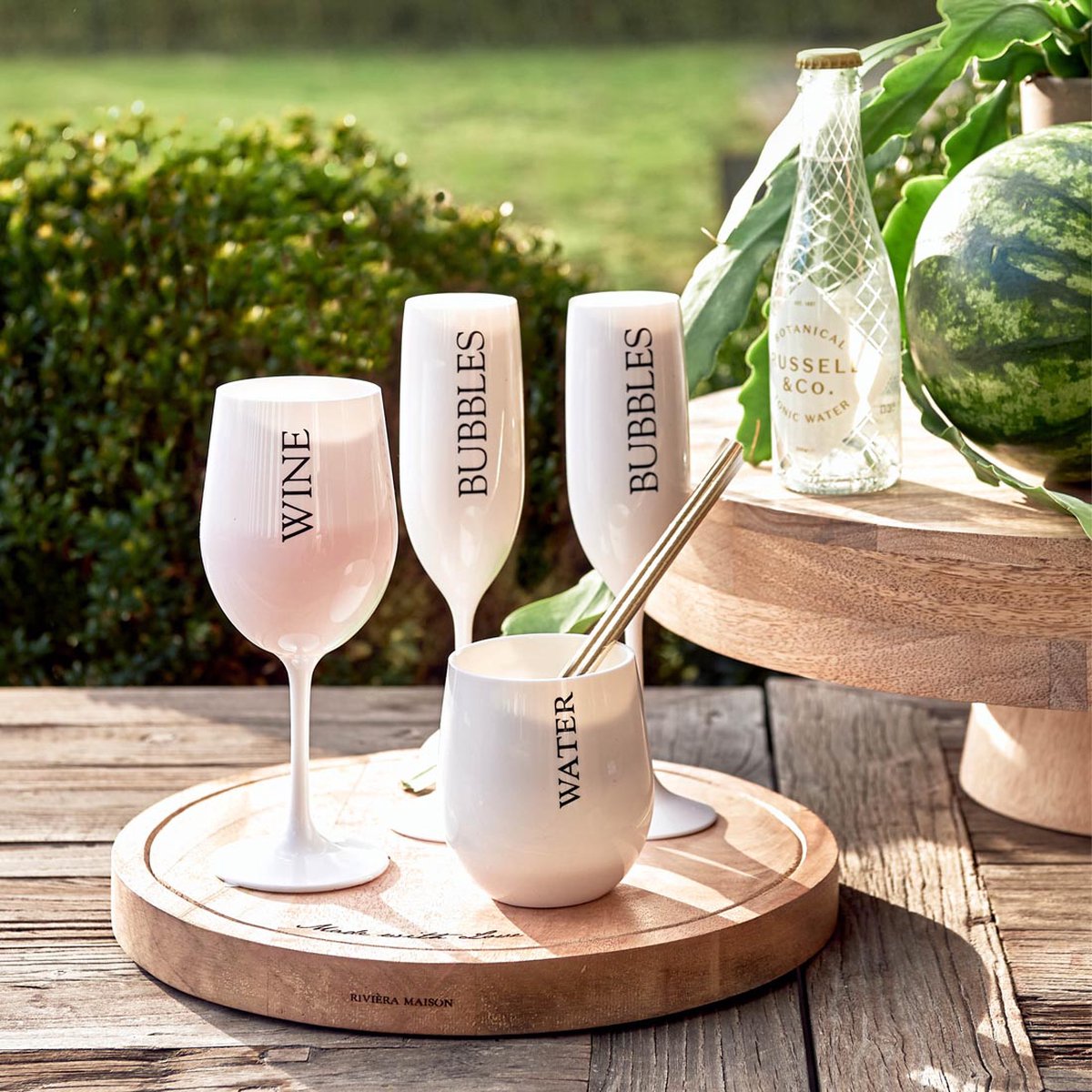 Riviera Maison Wijnglazen Witte Wijn - Summer Wine Glass - Wit - 1 Wijnglas  | bol.com