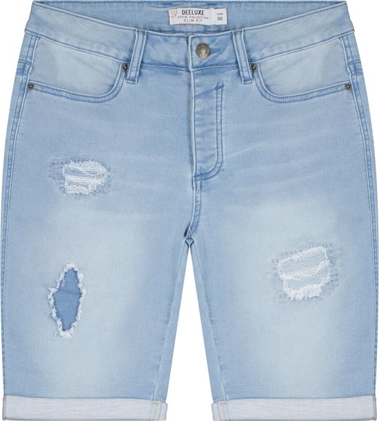DEELUXE Afgewassen lichtblauwe skinny jeansshortBULLET Bleach Used