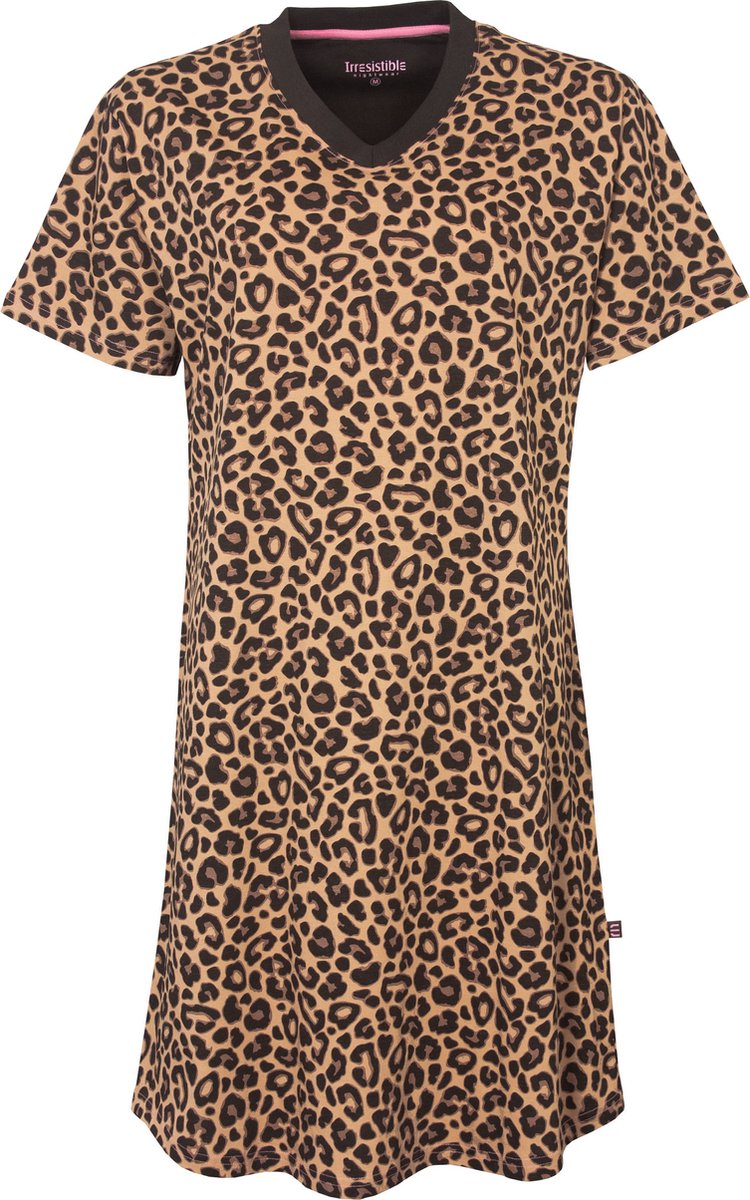Irresistible Dames Nachthemd Bruin IRNGD1207A - Maten: