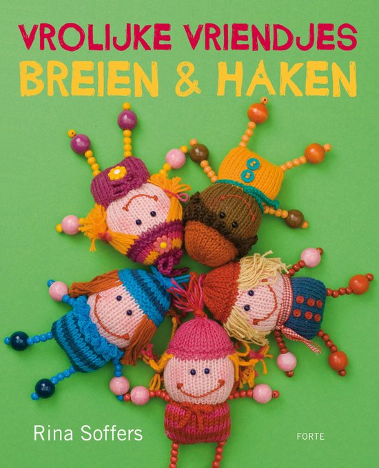 Cover van het boek 'Vrolijke vriendjes breien & haken' van R. Soffers