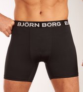 Björn Borg - Heren Onderbroeken 1-Pack Boxers Solid Performance - Zwart - Maat L