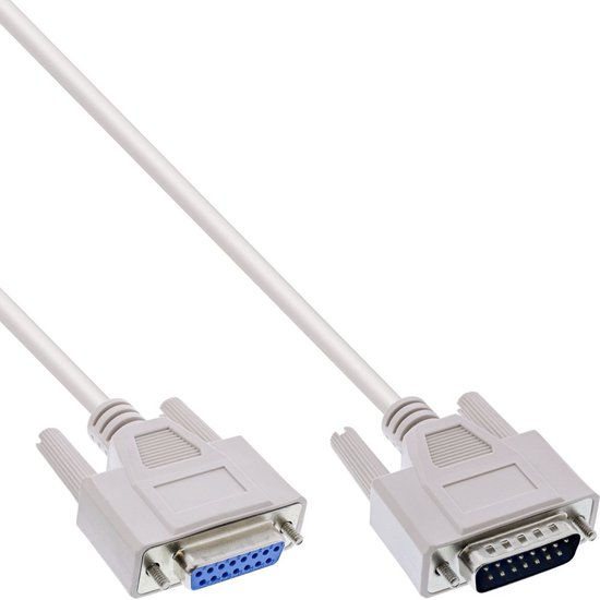 Gameport kabel 15-pins SUB-D verlengkabel - Vertind koperen aders / beige -  10 meter | bol.com