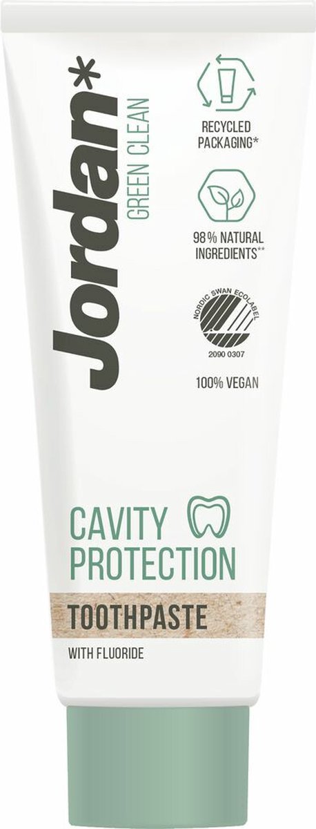 Jordan Cavity Protection Tandpasta - 75 ml - Green Clean