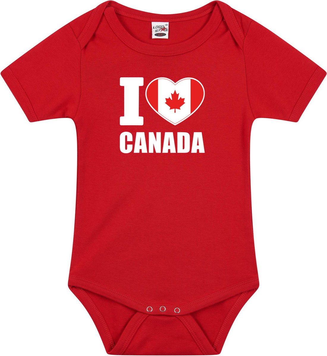 I love Canada baby rompertje rood jongens en meisjes - Kraamcadeau - Babykleding - Canada landen romper 80