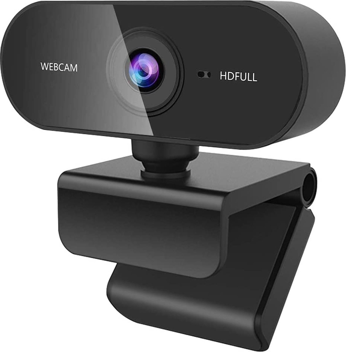 Dewanxin Webcam, USB Full HD 1080P Webcam with Noise Cancelling Microphone PC Laptop Desktop Webcam with 360° Rotating Base Plug & Play for Video Calls, Live Streaming, Games and Conferences